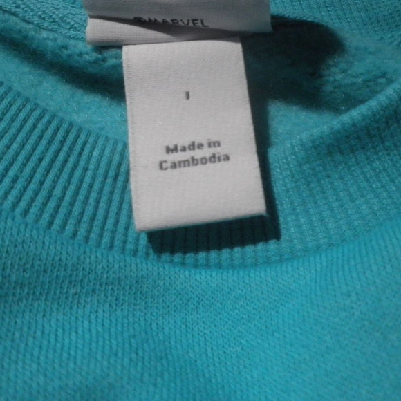 Spotted Zebra Marvel Girls' French Terry Long-Sleeve Dress Size Medium (8Y) - Picture 13 of 14